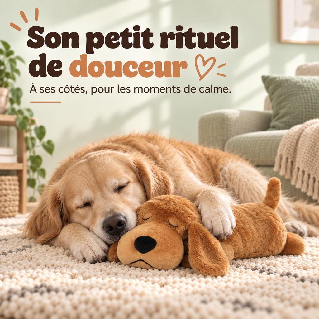 Peluche Cœur Battant pour chien