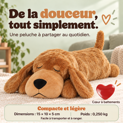 Peluche Cœur Battant pour chien