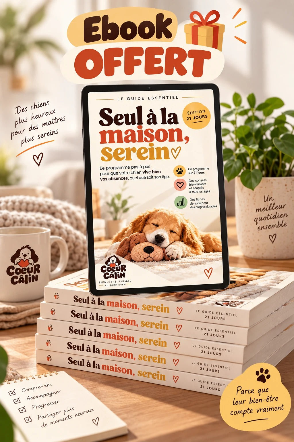 E-book offert : guide « Seul à la maison, serein »