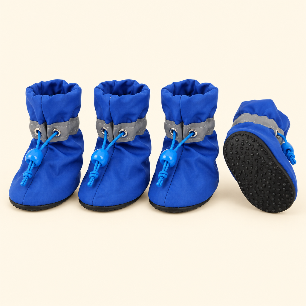 Lot de 4 bottes Pattes Propres, semelle antidérapante à picots
